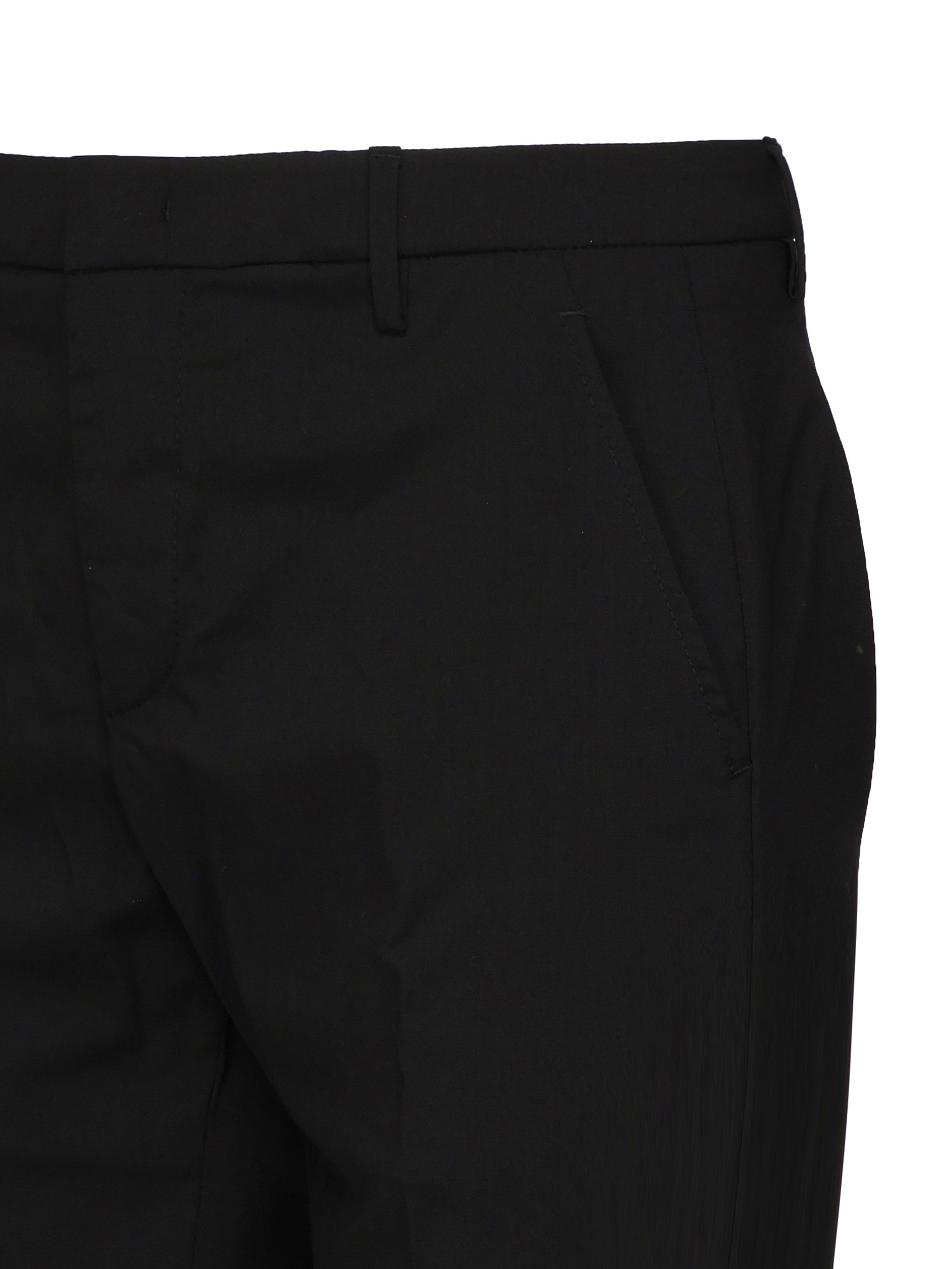 Dondup RTW Black Viscose Polyamide Elastane