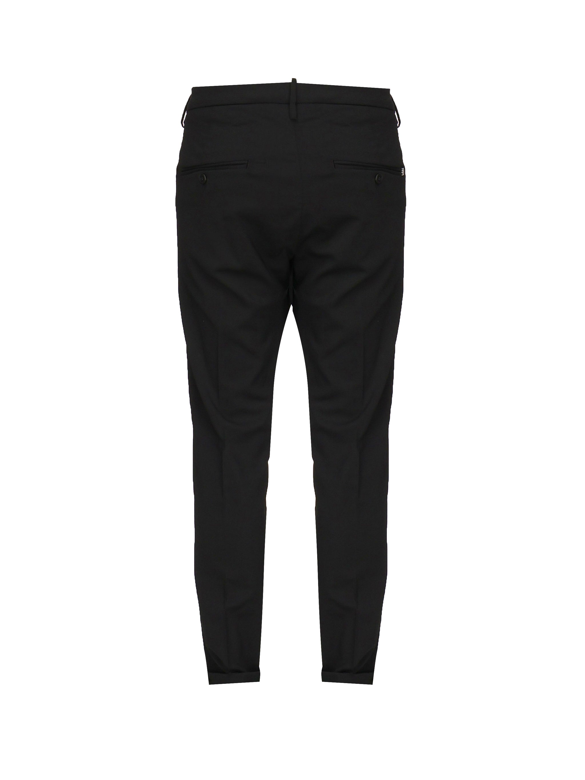 Dondup RTW Black Viscose Polyamide Elastane