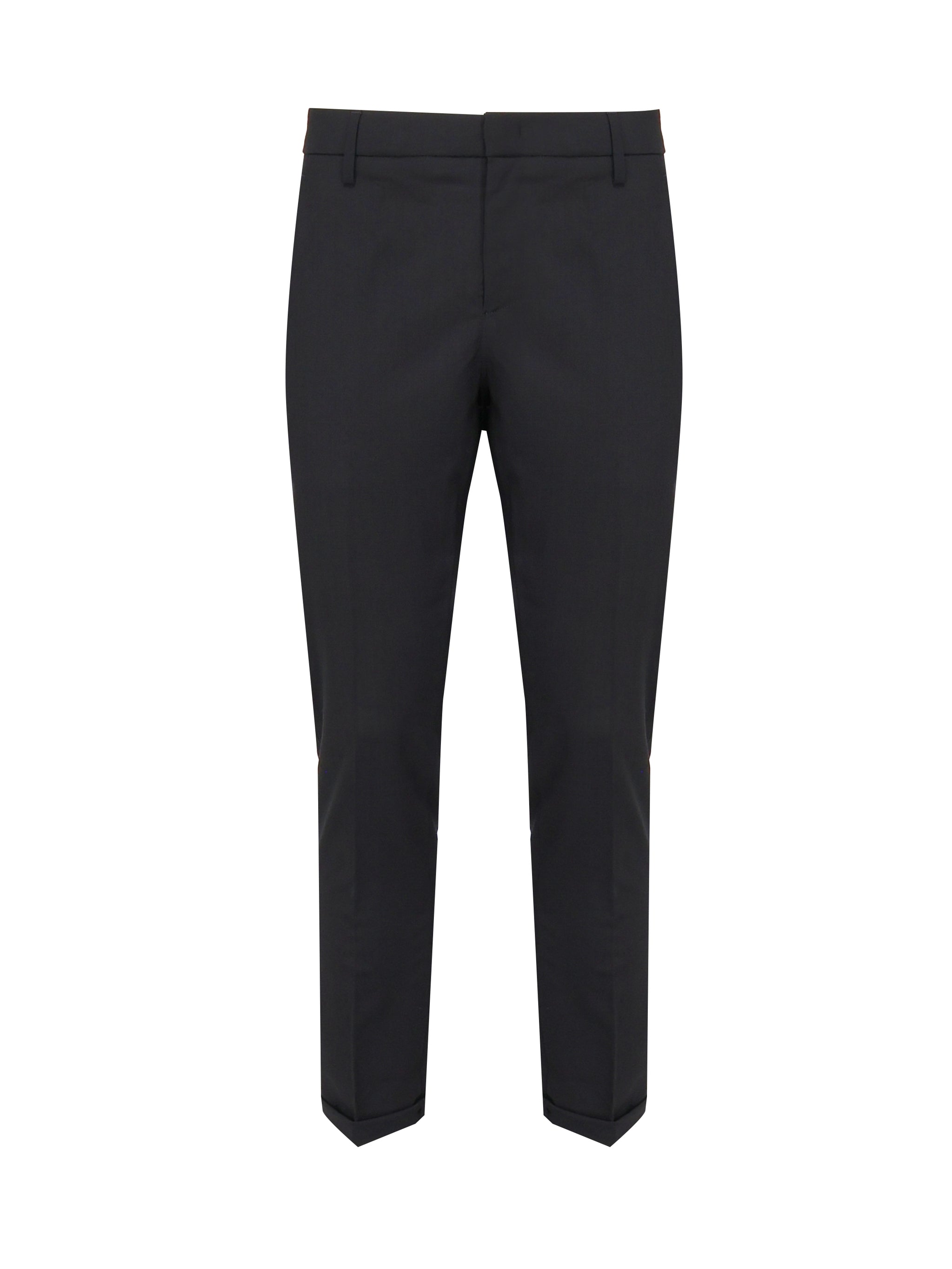 Dondup RTW Black Viscose Polyamide Elastane