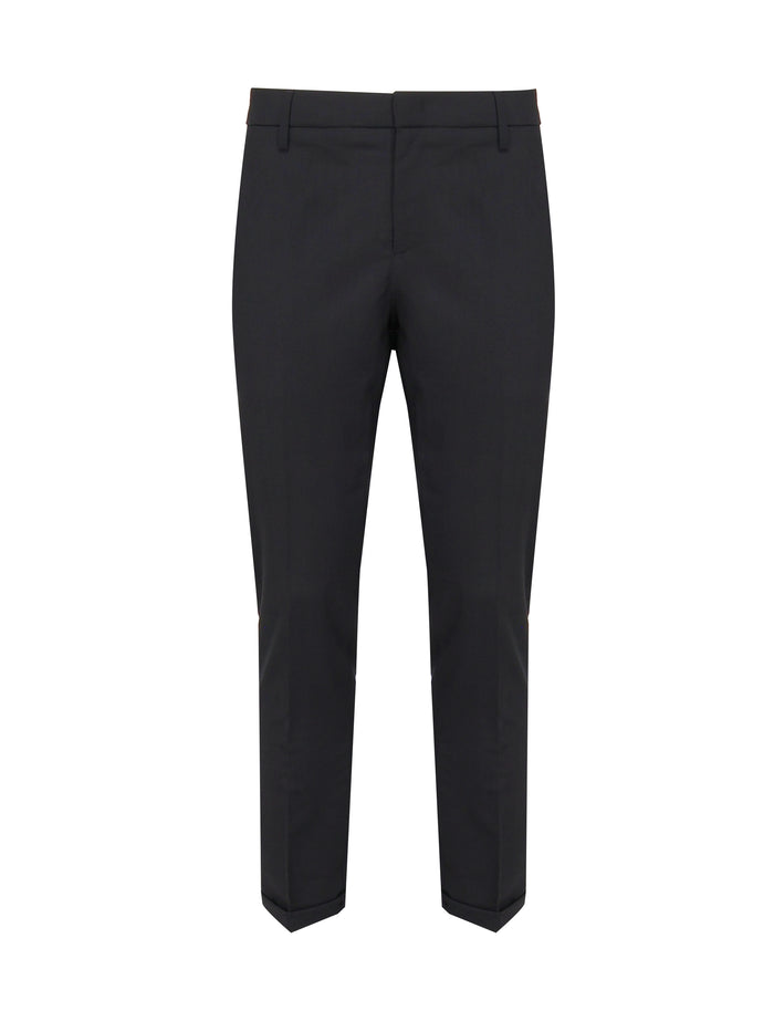 Dondup RTW Black Viscose Polyamide Elastane