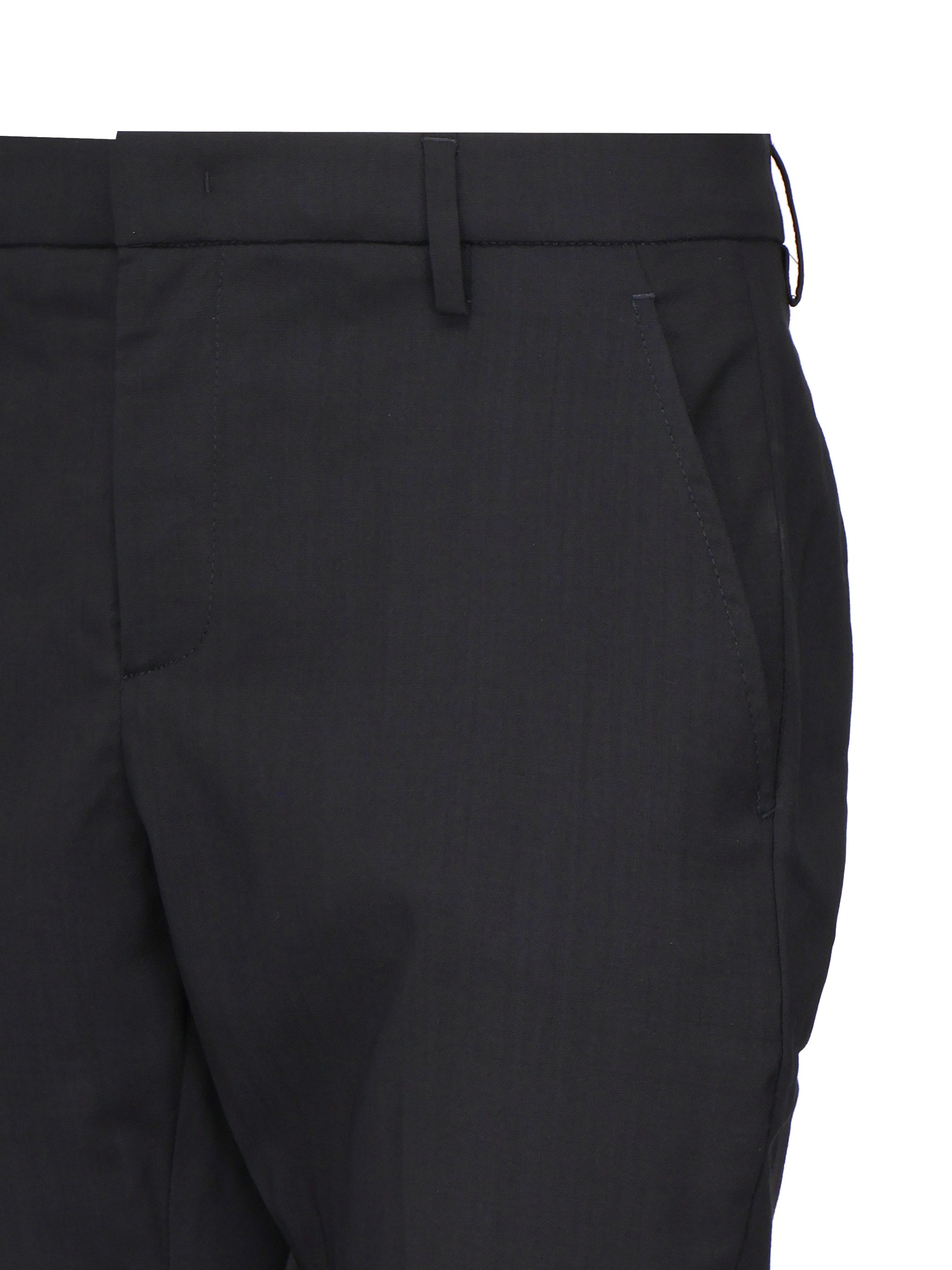 Dondup RTW Black Viscose Polyamide Elastane