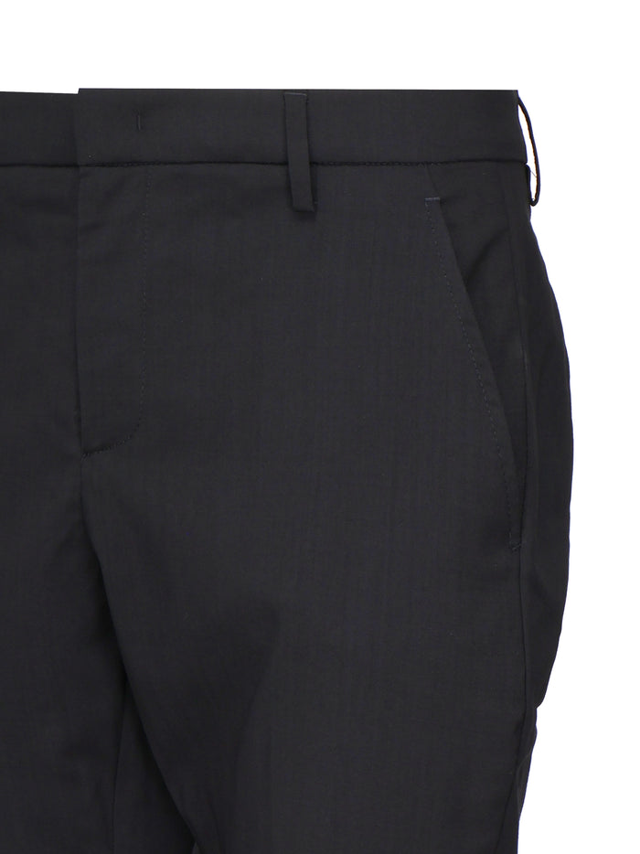 Dondup RTW Black Viscose Polyamide Elastane