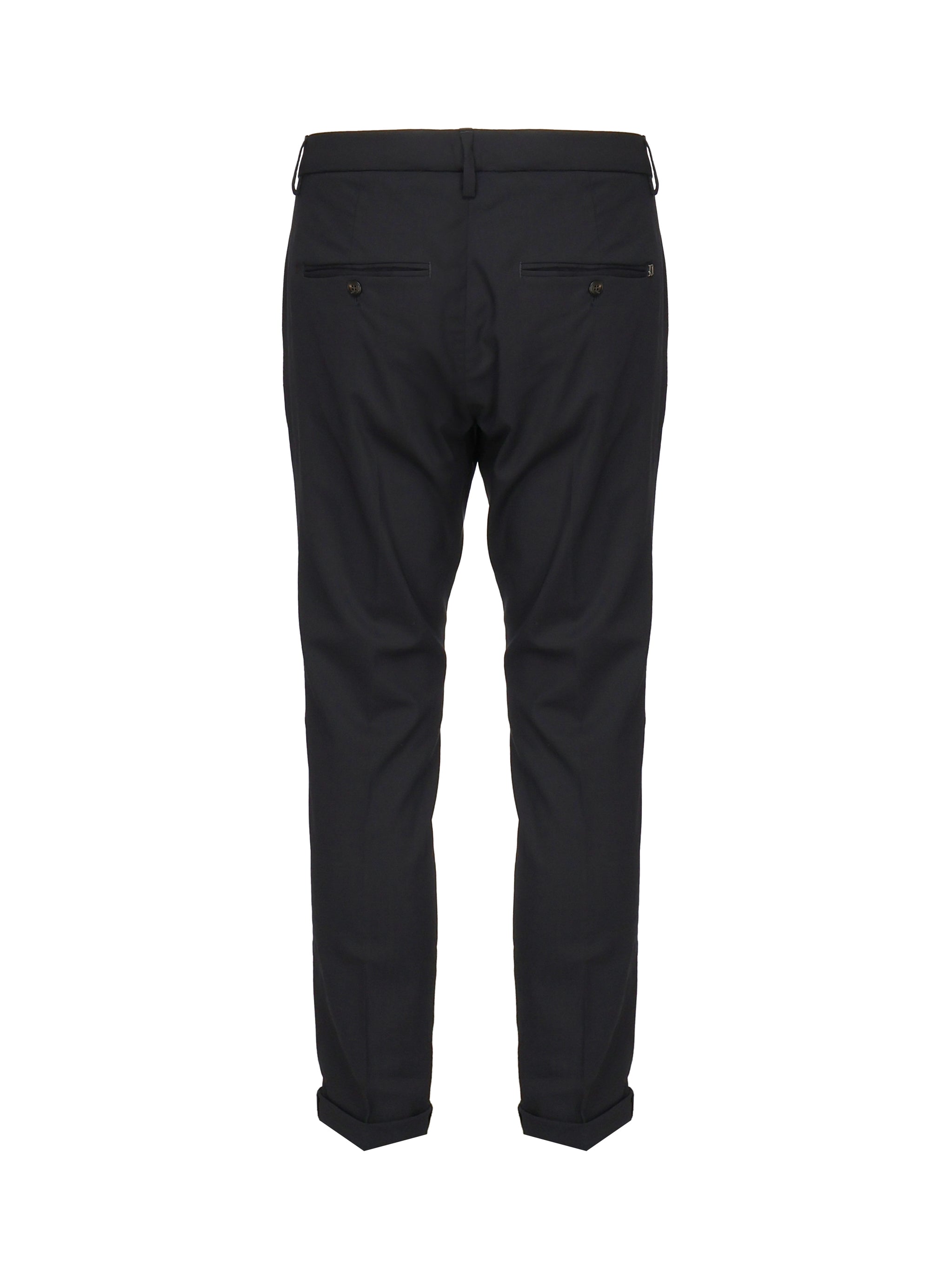 Dondup RTW Black Viscose Polyamide Elastane