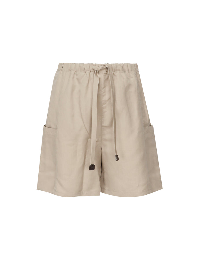 Max Mara Shorts Beige Linen