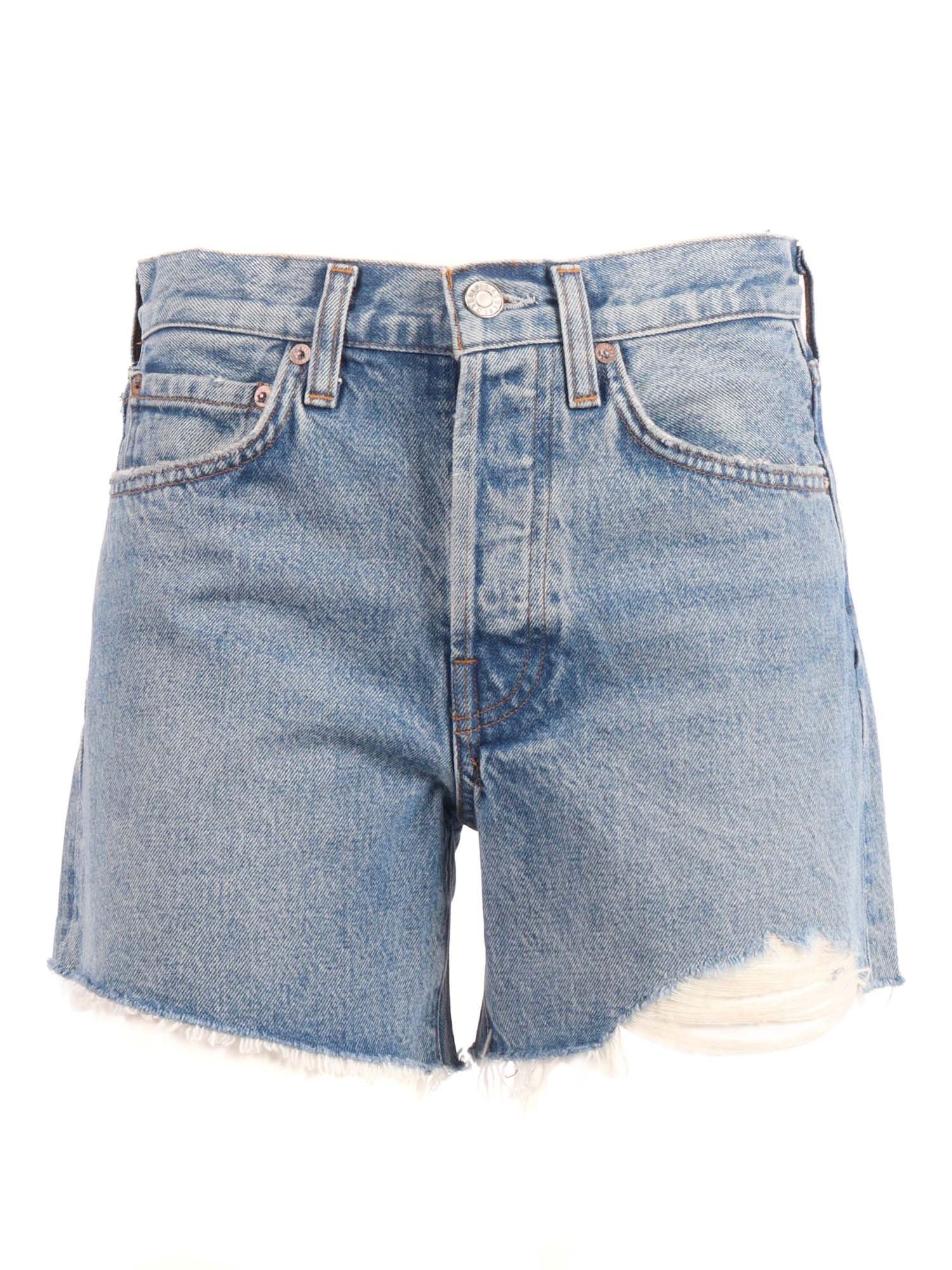 PARKER LNG LOOSE FIT VNTG SHRT Blue Bermuda Short