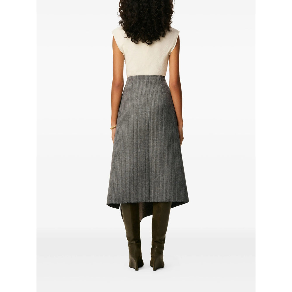 Skirt Ami Paris Grey/neutrals Silk: 3