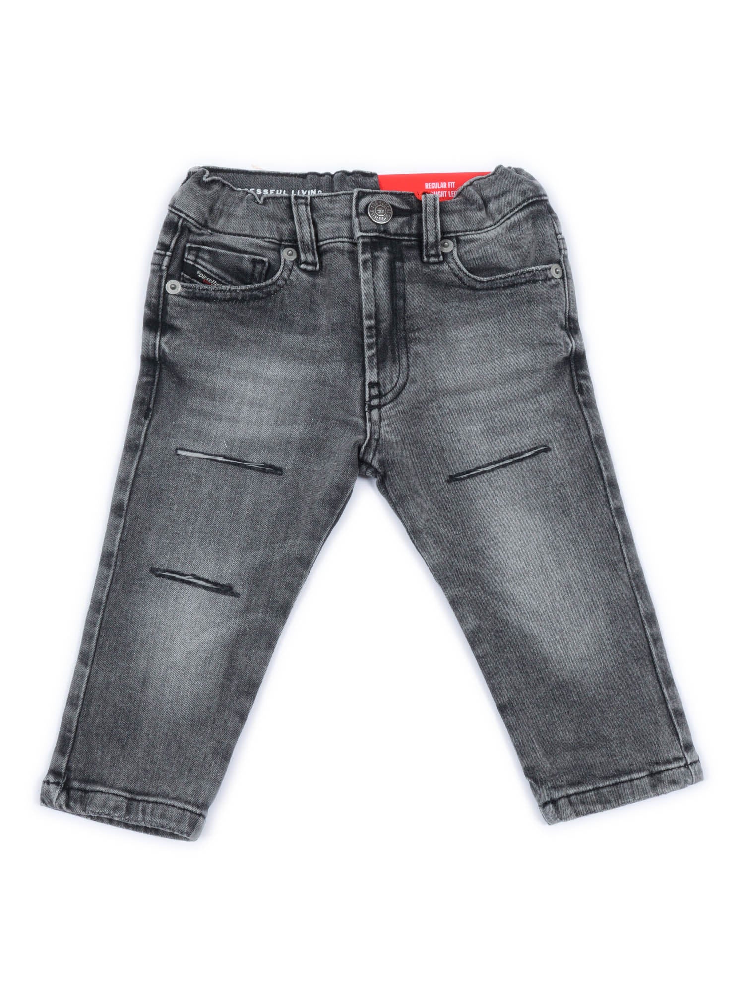 5 Pockets Black Cotton Elastane Jean