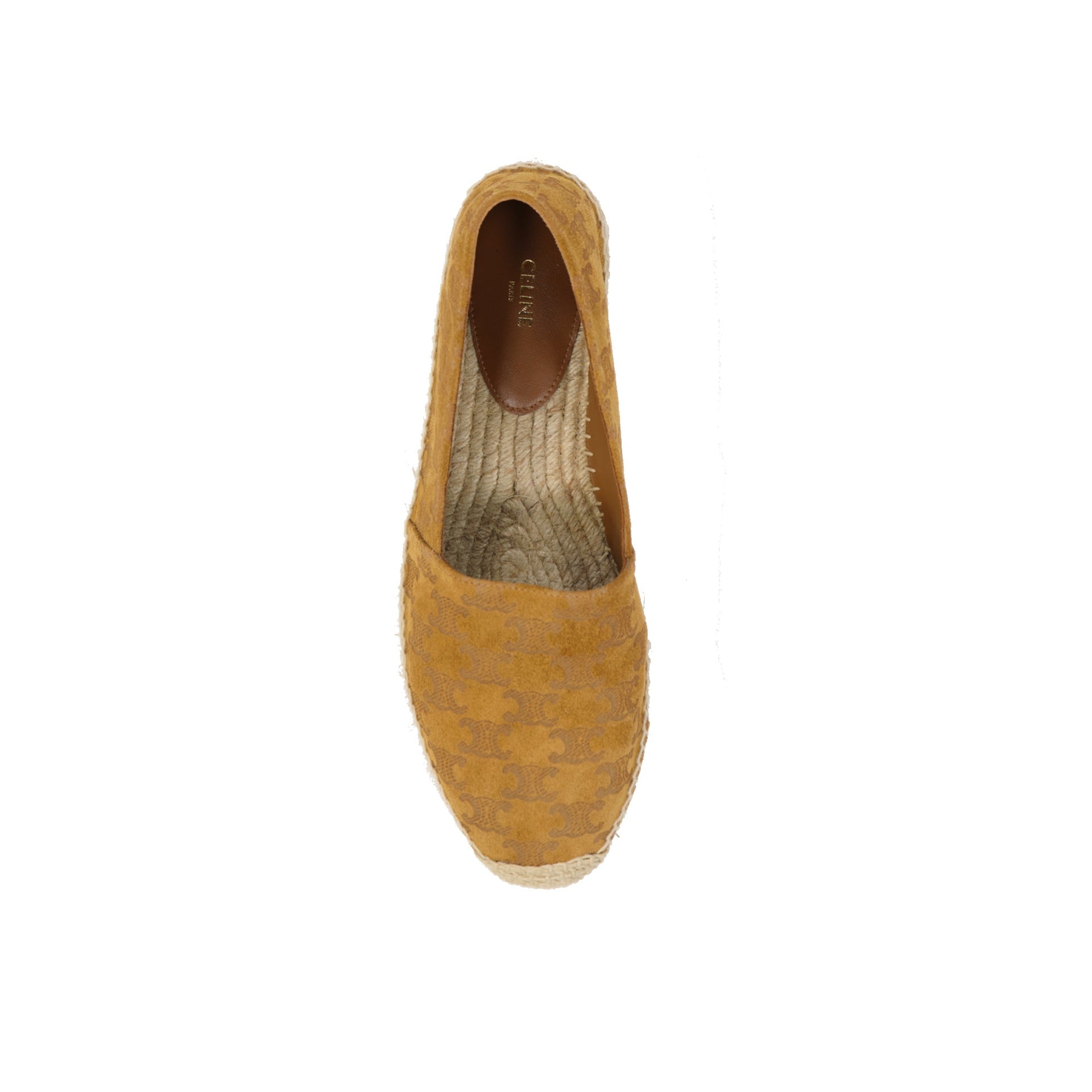 Taillat Triomphe Suede Espadrilles Brown Calf Leather