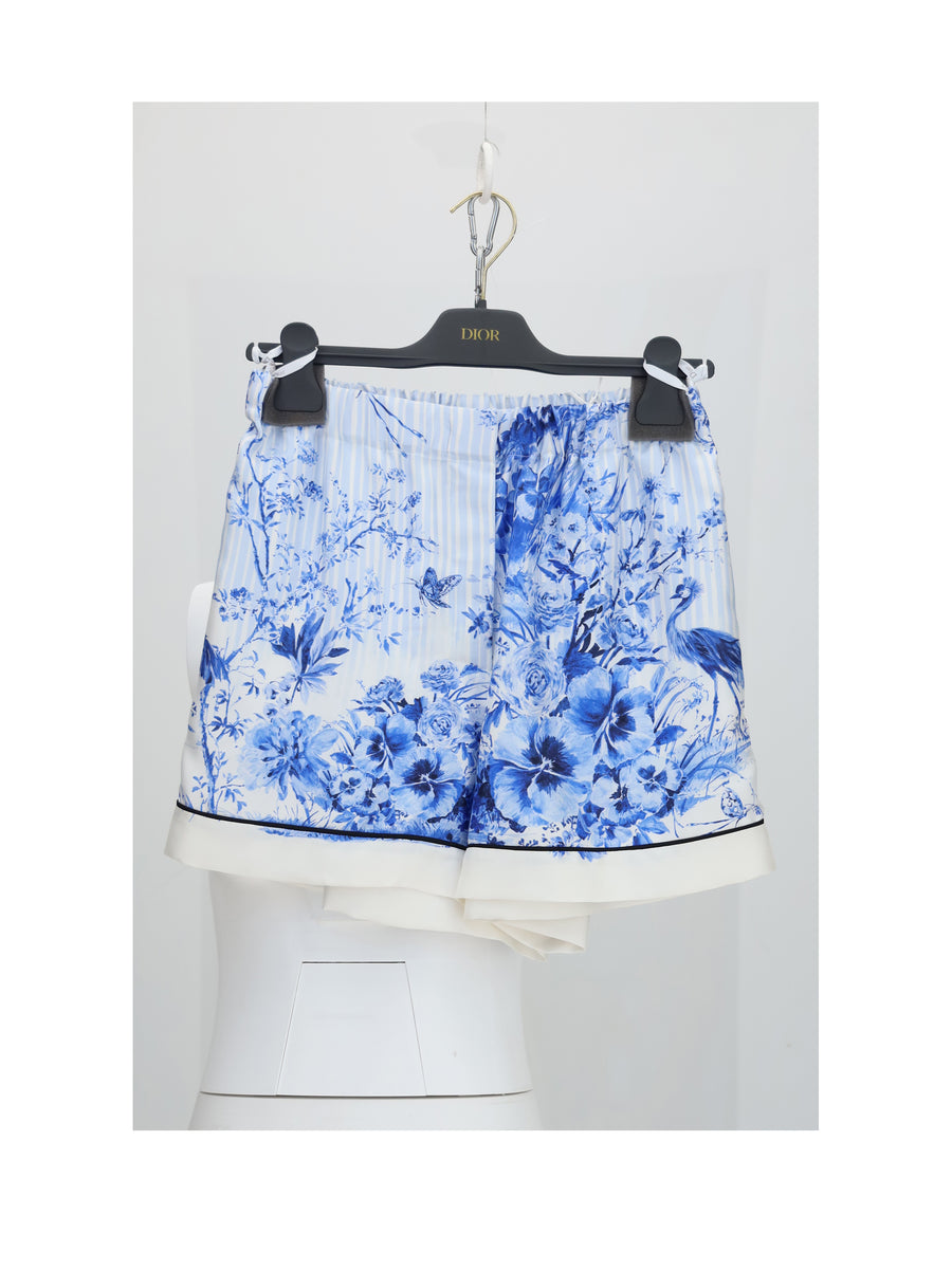 Trousers, Silk Blue