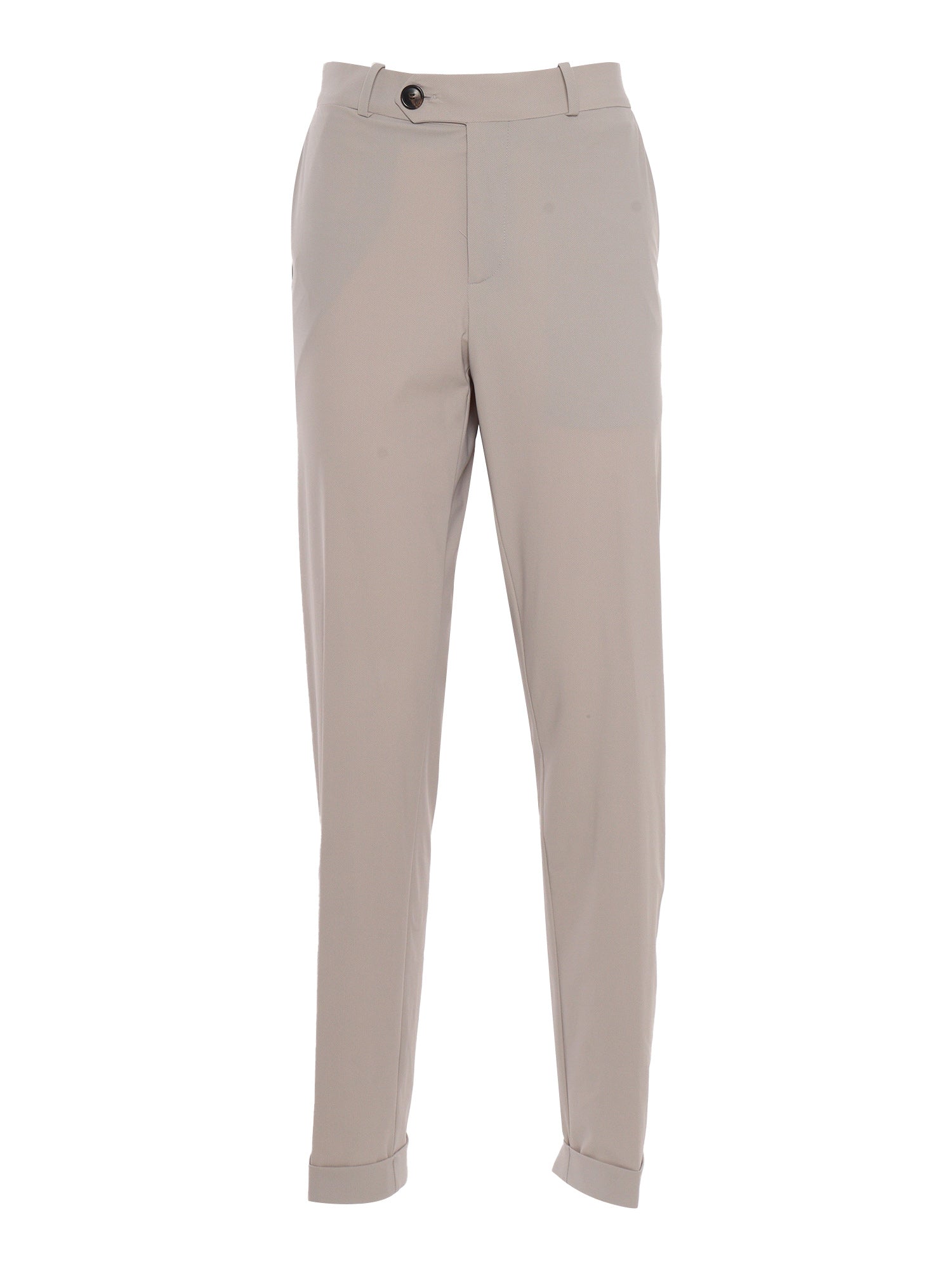 Chino brown pants Grey Polyamide Elastane