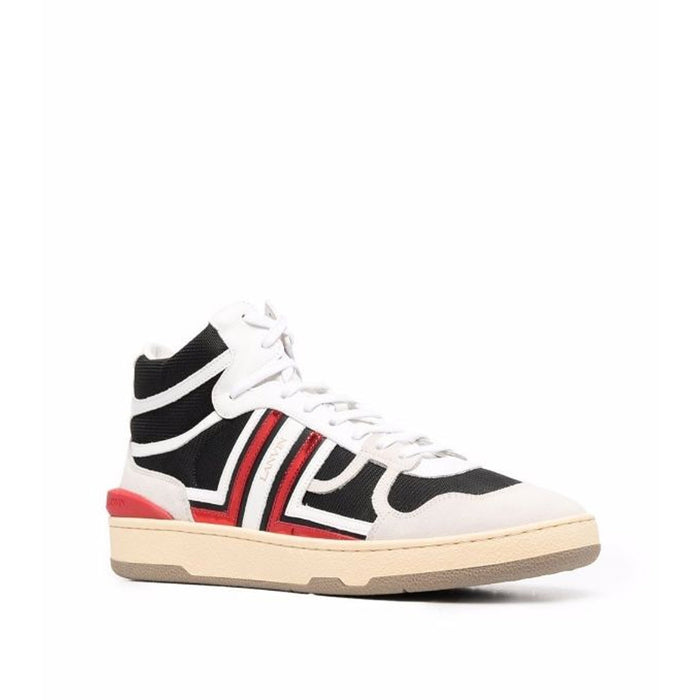 Lanvin Clay High-Top Sneakers Black Calf Leather