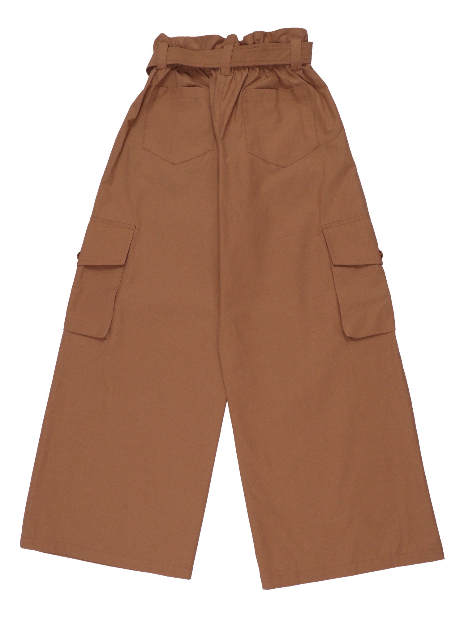 TROUSERS Brown Cotton Lyocell Pant