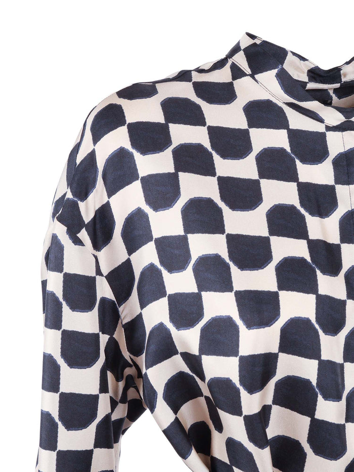 DRESS Black Silk Midi