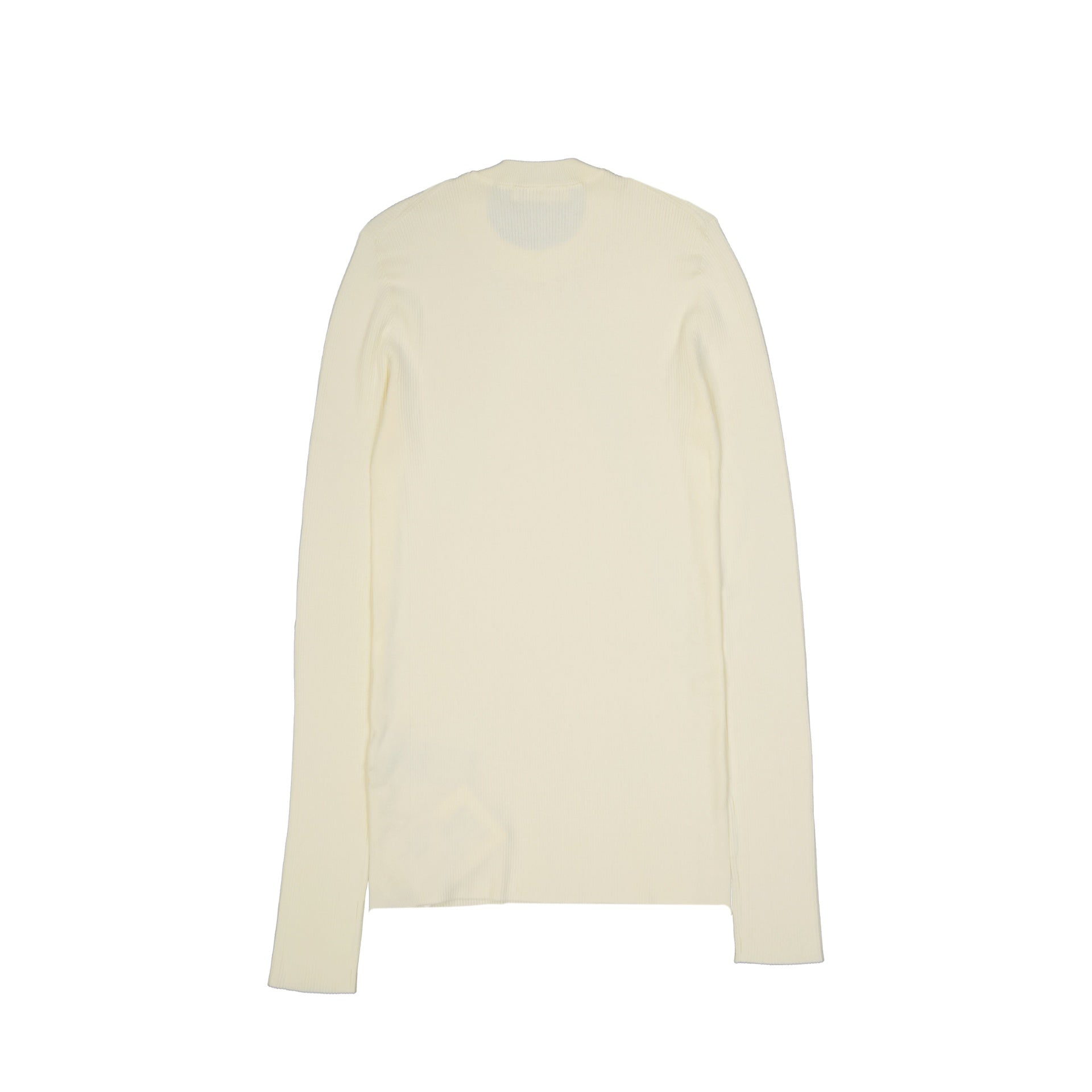 Jil Sander Logo Fitted Jumper White Cotton