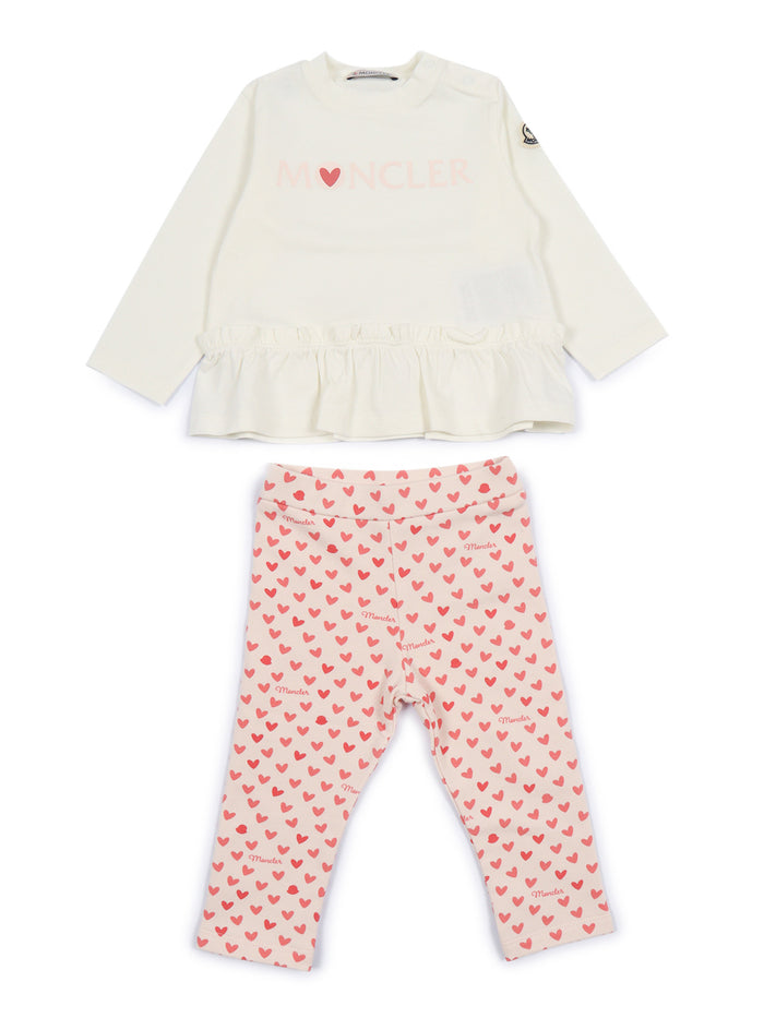 Knitwear Clothing Ensemble White Cotton Elastane Jumpsuit