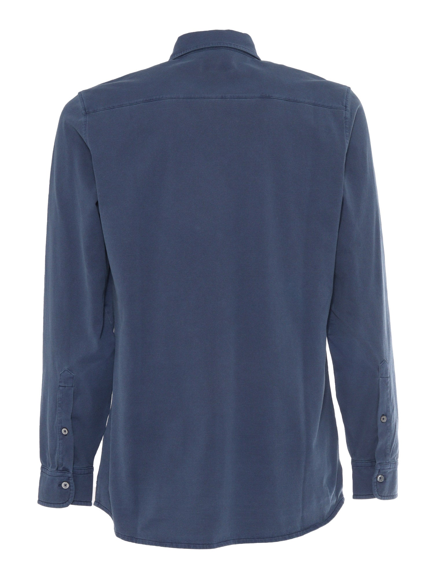 FAY JERSEY TINTO FROSTED SHIRT Blue Cotton