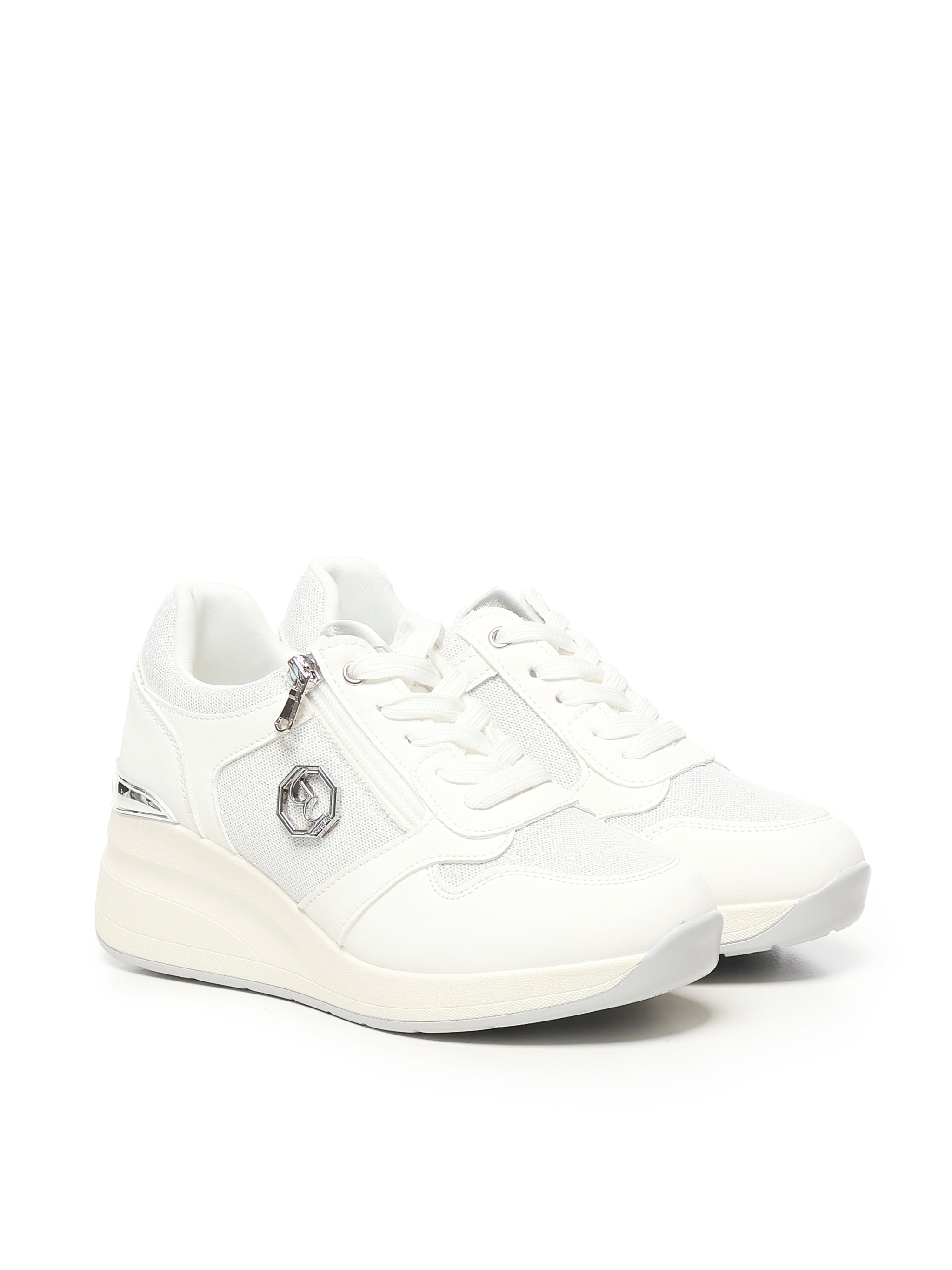 BY BYBLOS Flat shoes White Polyurethane