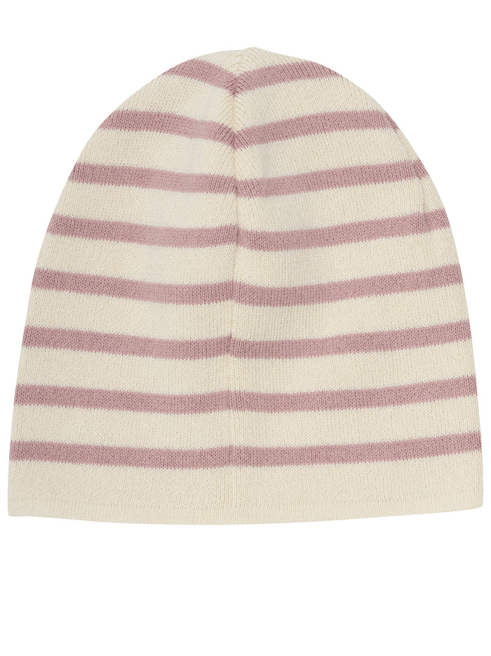 Beanie Stripe Knit Pink & Purple Cappello