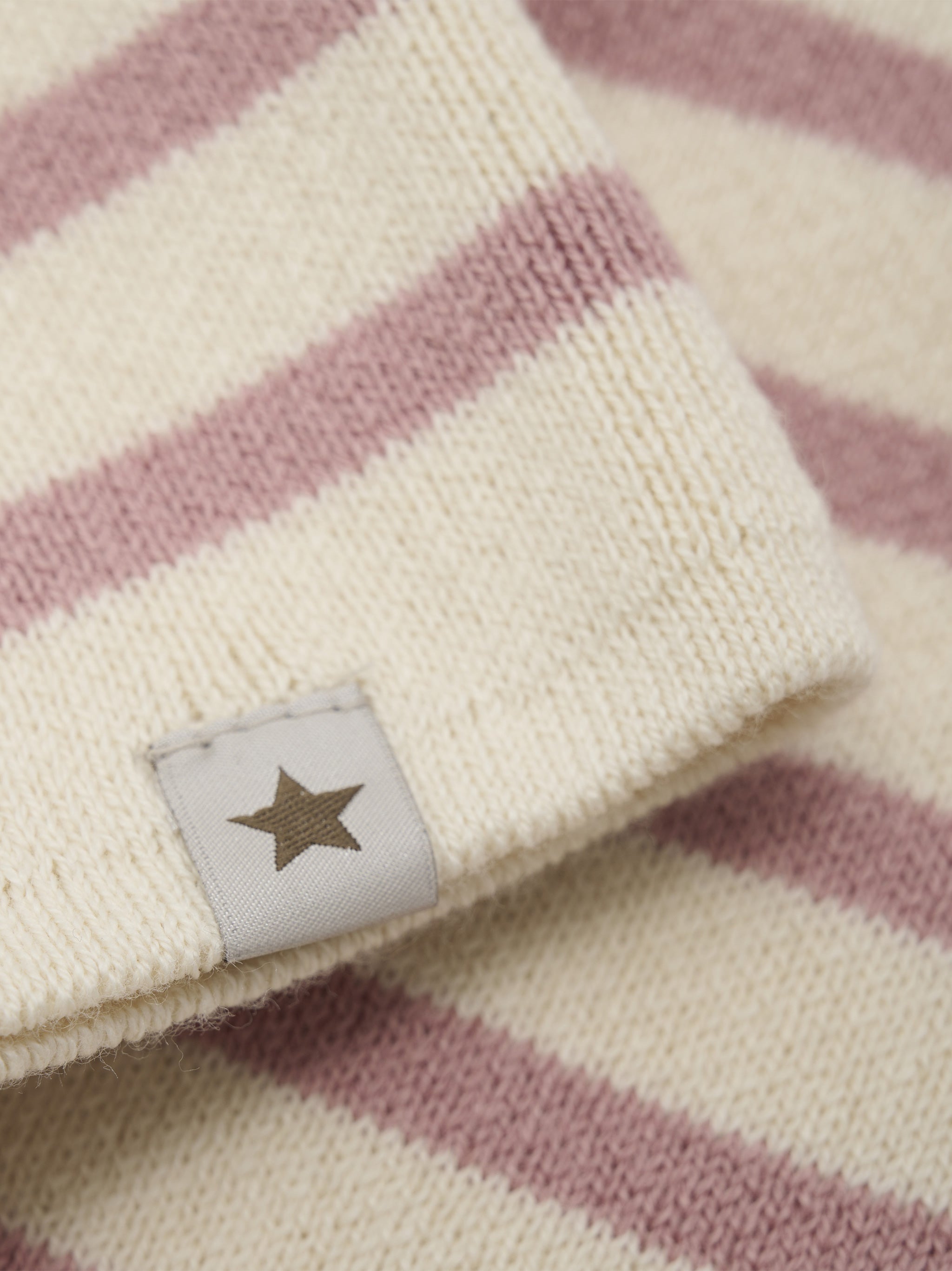 Beanie Stripe Knit Pink & Purple Cappello