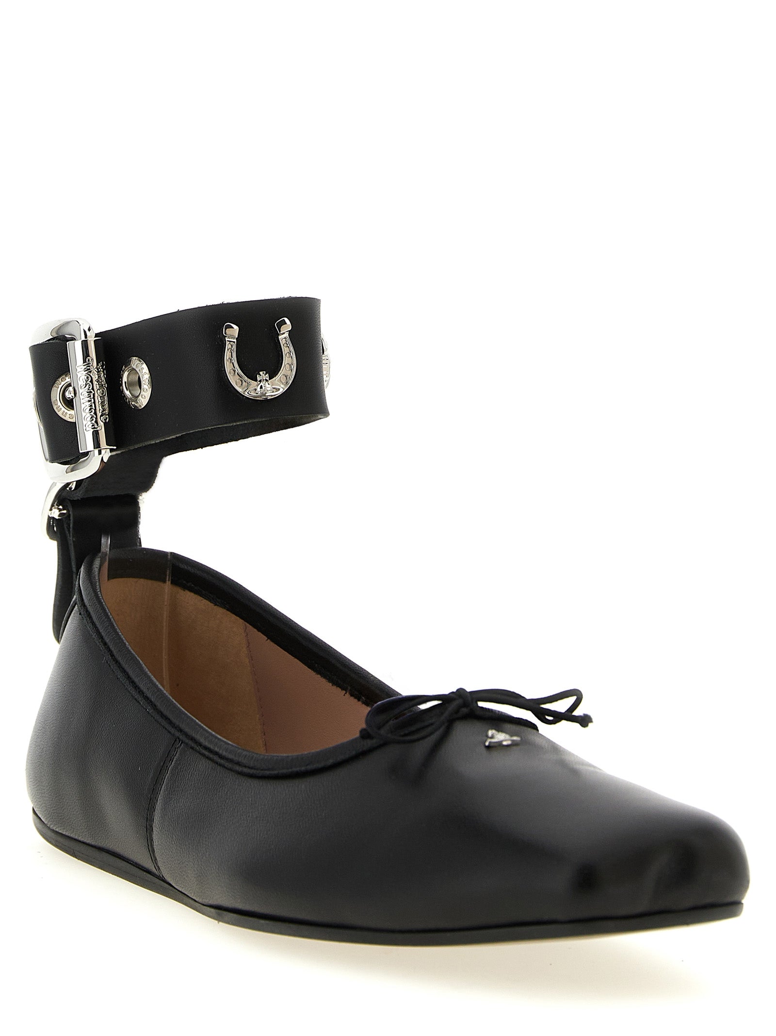 Bardot ballet flats Black Lamb Leather (ovis Aries) Flat Shoes