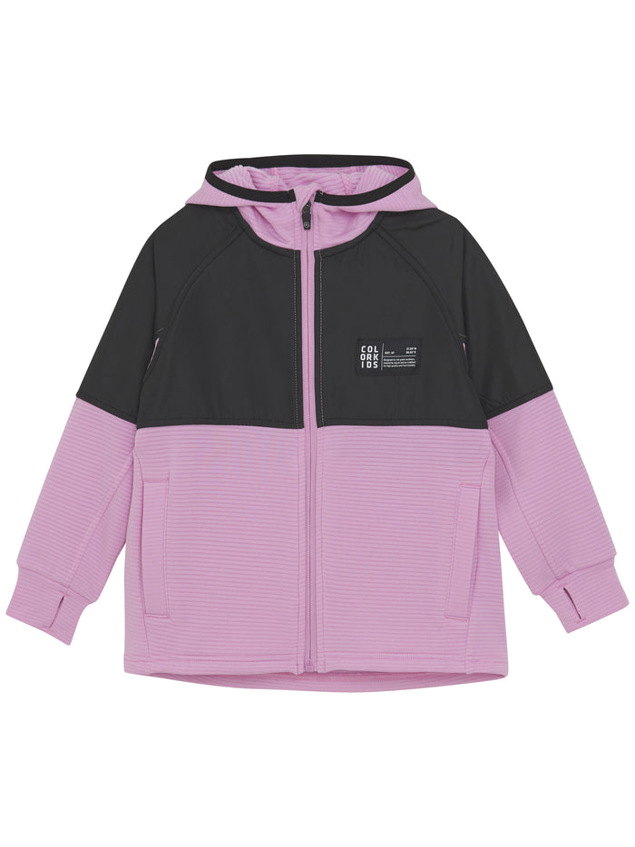 Fleece Stretch Jacket Pink & Purple Pl/ Ea Giacca