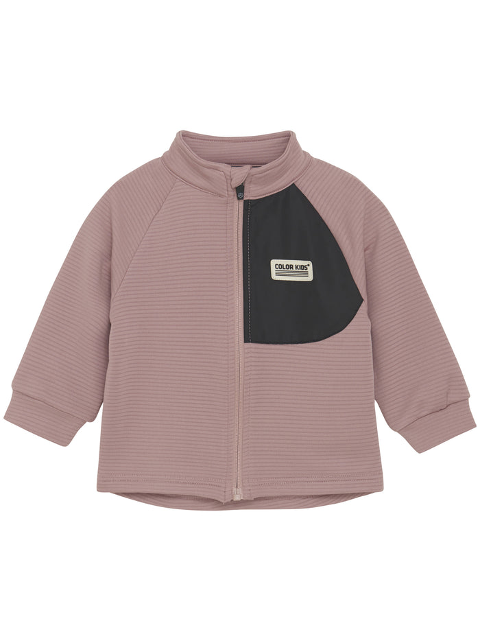 Baby Stretch Fleece Jacket Pink & Purple Pl/ Ea Giacca