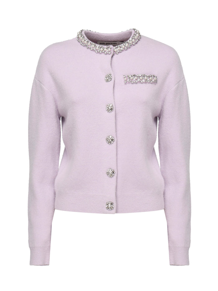 Self-Portrait Sweaters Purple