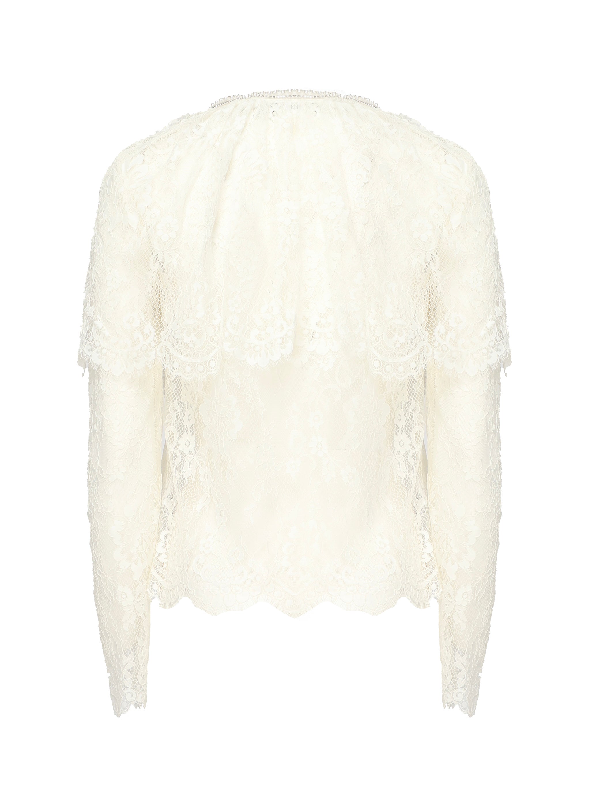 Self-Portrait Top White Polyamide Viscose
