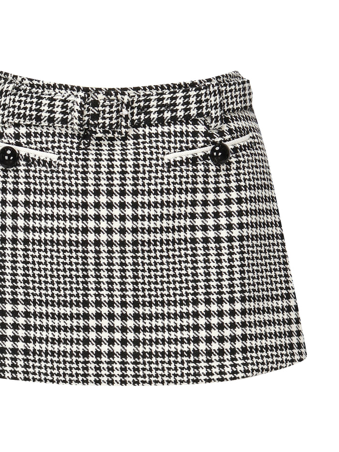Self-Portrait Skirts Black Polyester Wool