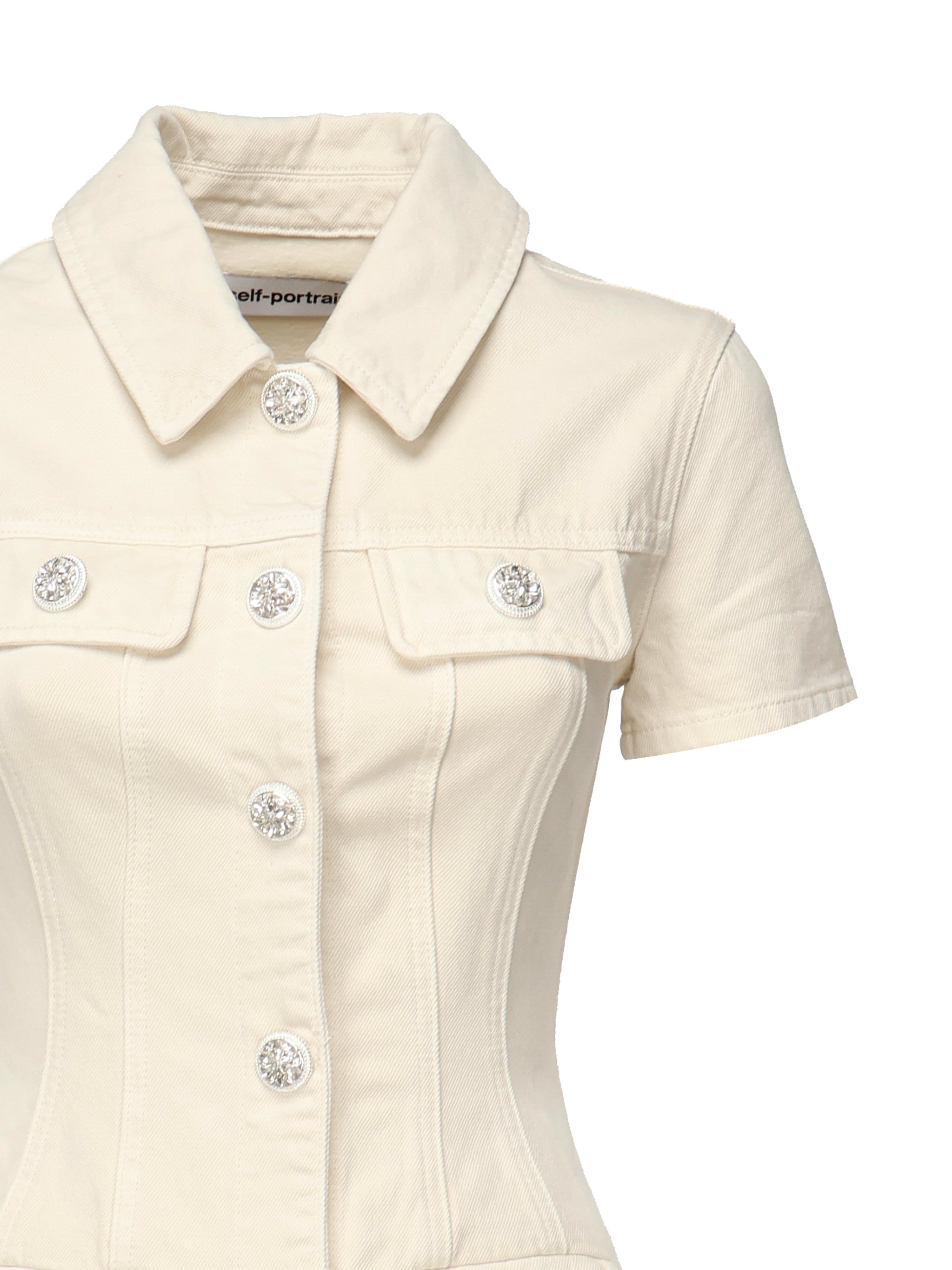 Self-Portrait Dresses White Cotton