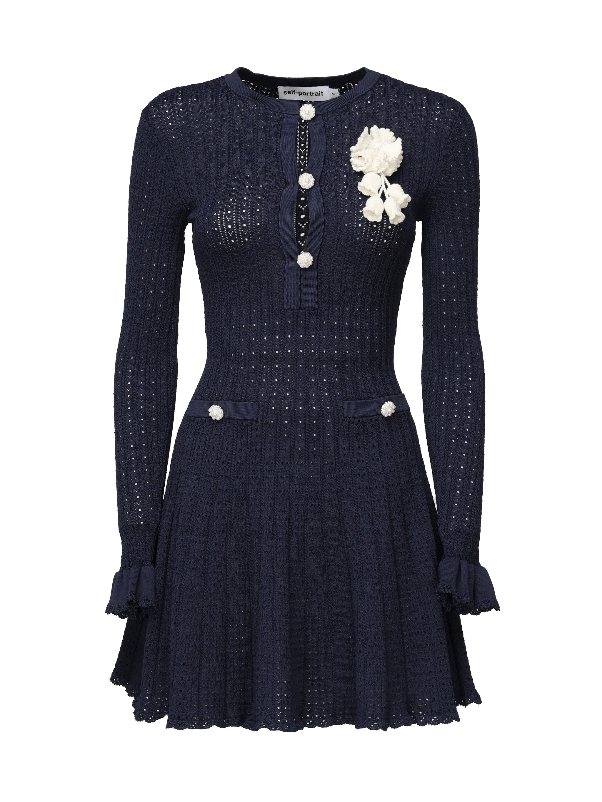 Self-Portrait Dresses Blue