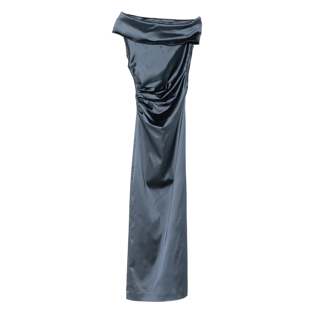 Dress Max Mara Pianoforte Blue Fabric: 100