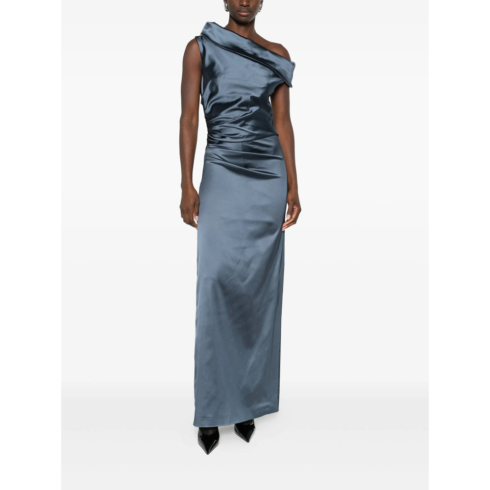 Dress Max Mara Pianoforte Blue Fabric: 100