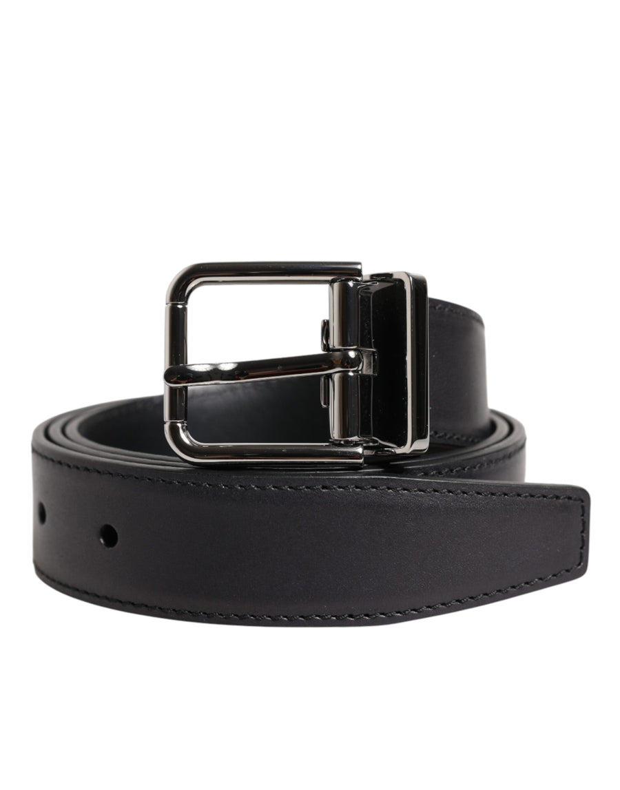 Dolce & Gabbana 100% Calf leather belt in black