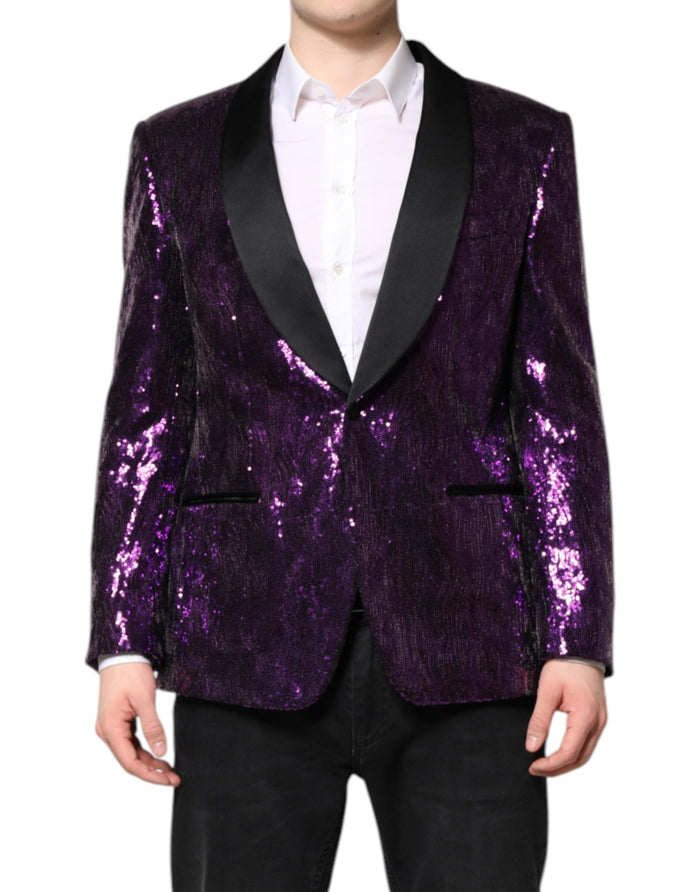 Dolce & Gabbana 100% Nylon blazer in purple — view 2