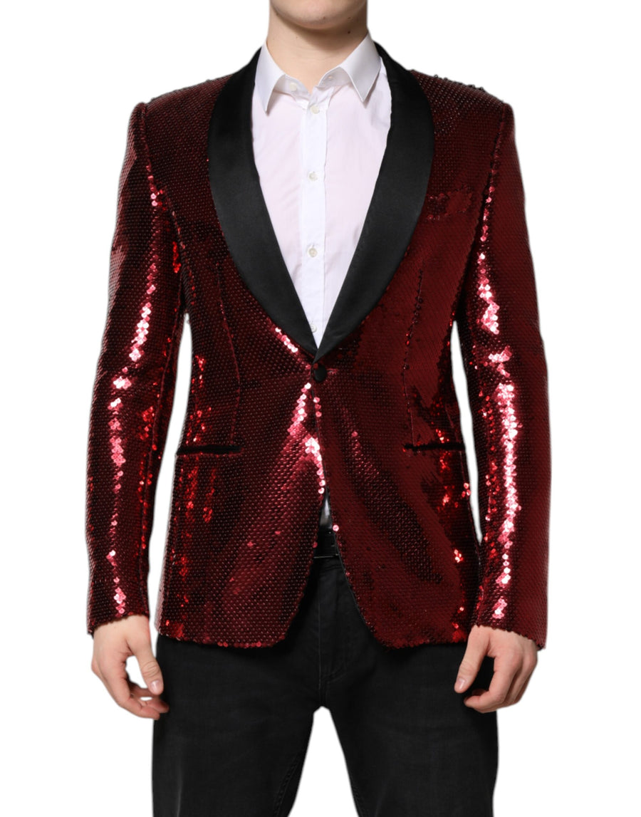 Dolce & Gabbana 100% Nylon; 100% Silk lining blazer in red