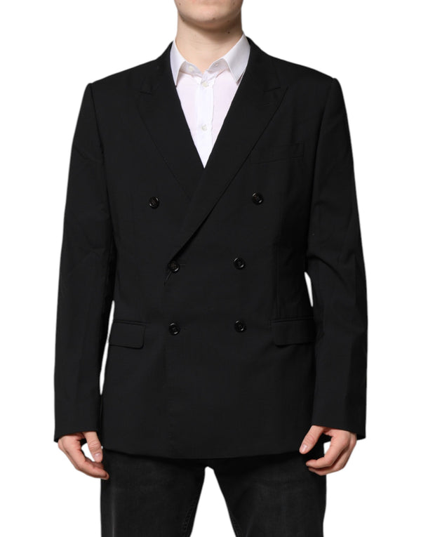 Dolce & Gabbana 98% Virgin Wool 2% Elastane; Lining: 85% Silk 15% Viscose blazer in black