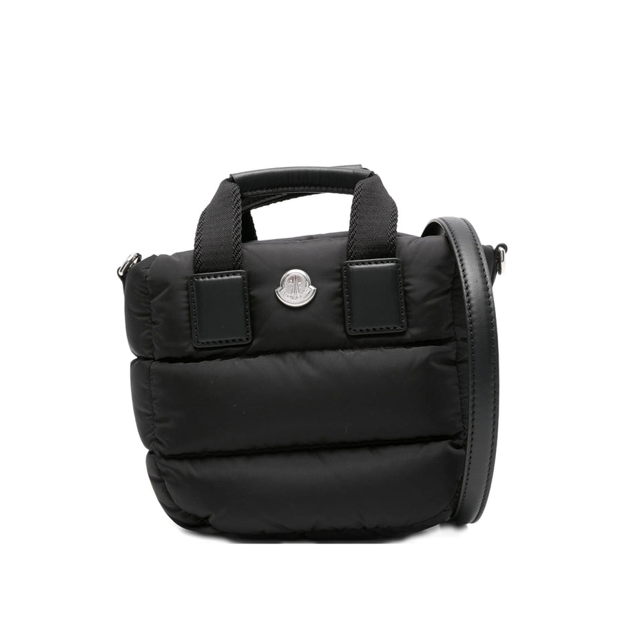Quilted Mini Top-Handle Bag Black