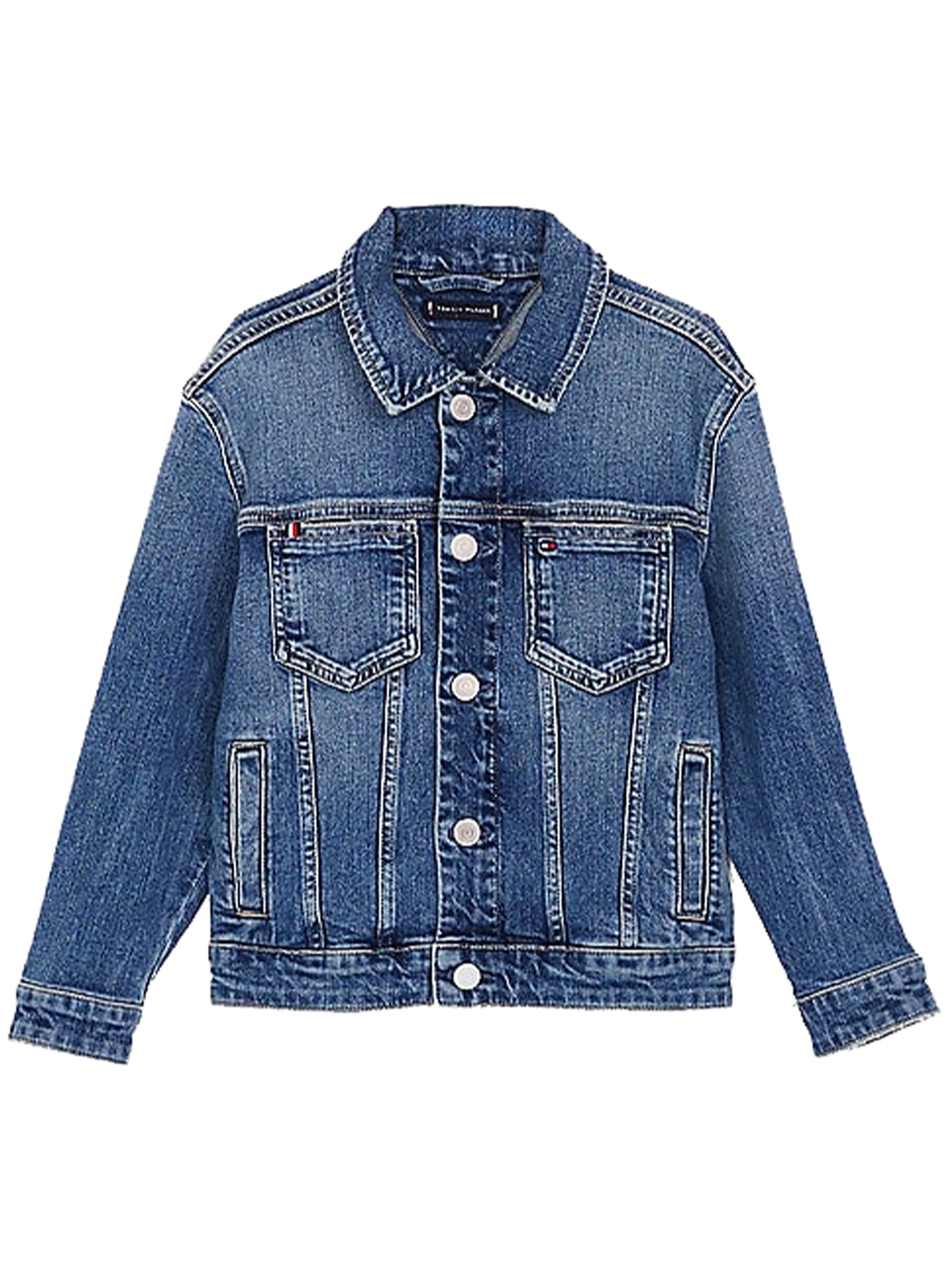 Oversized Trucker Vintage Blue Better Cotton Initiative Giacca