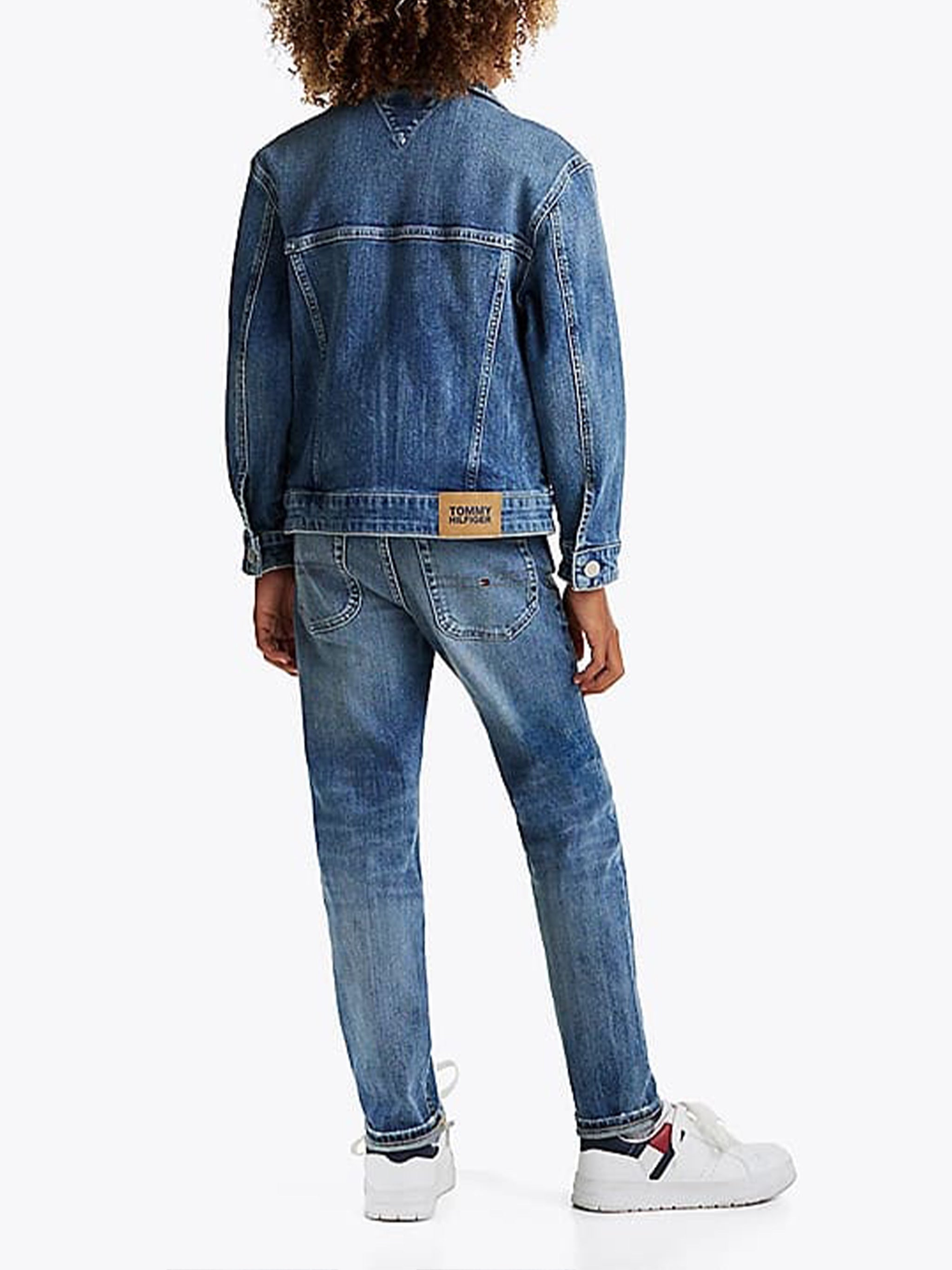 Oversized Trucker Vintage Blue Better Cotton Initiative Giacca