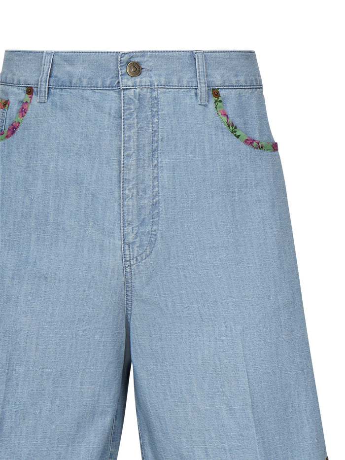 Valentino Garavani Shorts Blue Cotton