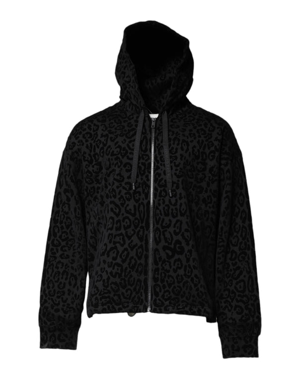 Dolce & Gabbana 100% Cotton hooded sweatshirt in black