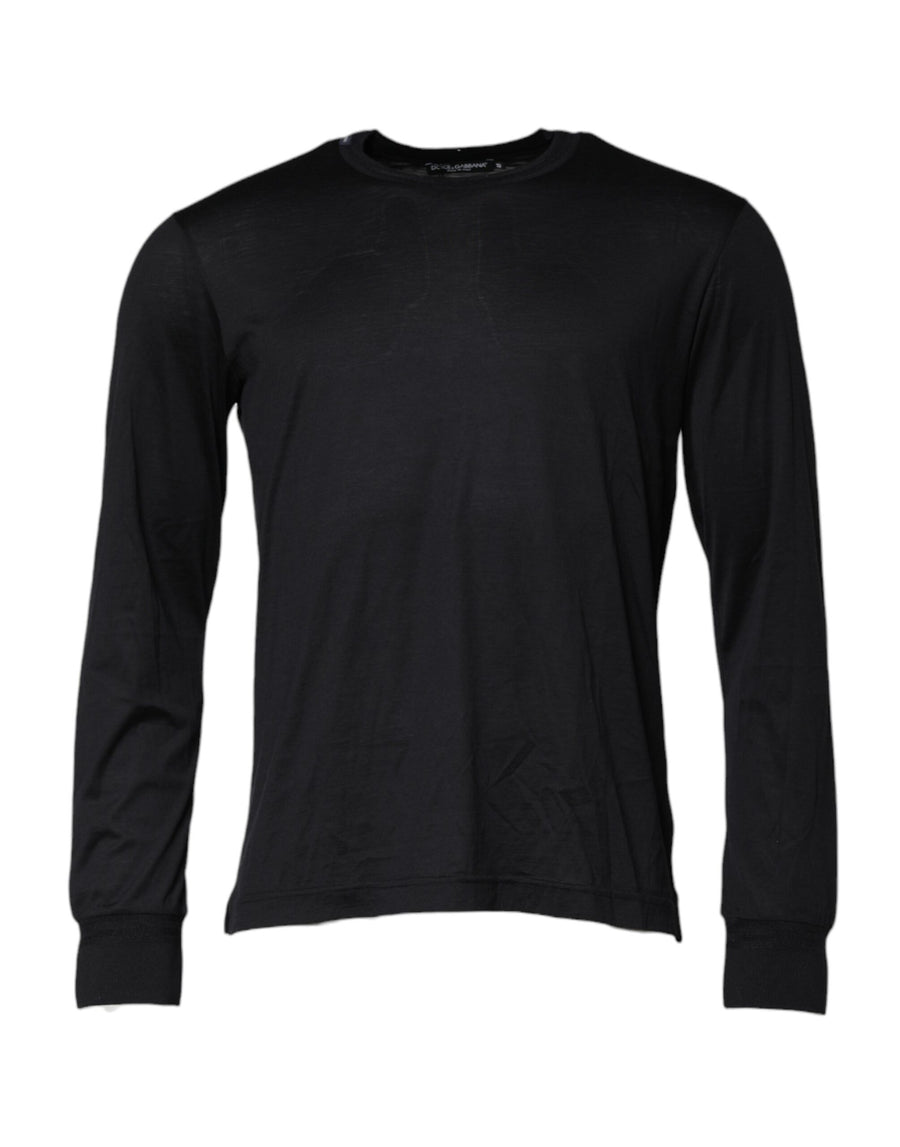 Dolce & Gabbana 60% Silk 40% Cotton sweater in black