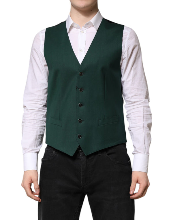 Dolce & Gabbana 100% Virgin Wool vest in green