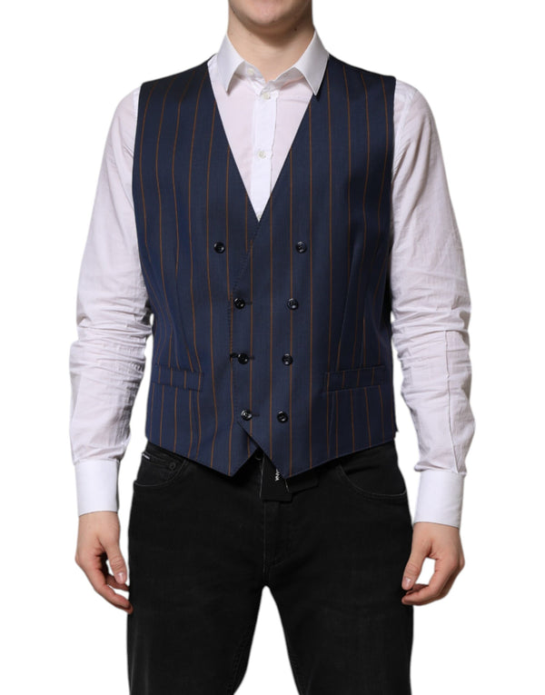 Dolce & Gabbana 100% Virgin Wool vest in navy