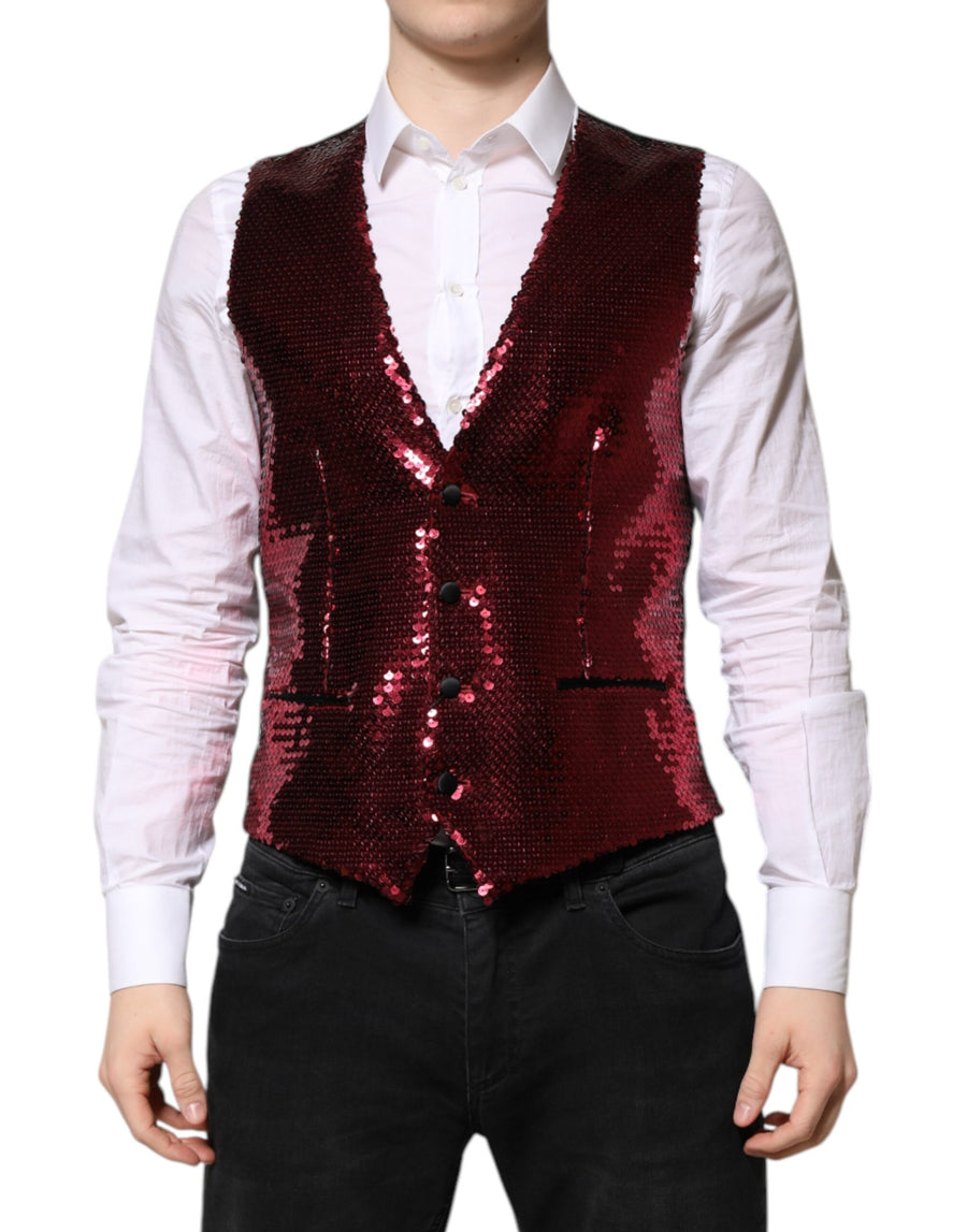 Dolce & Gabbana 70% Nylon vest in red