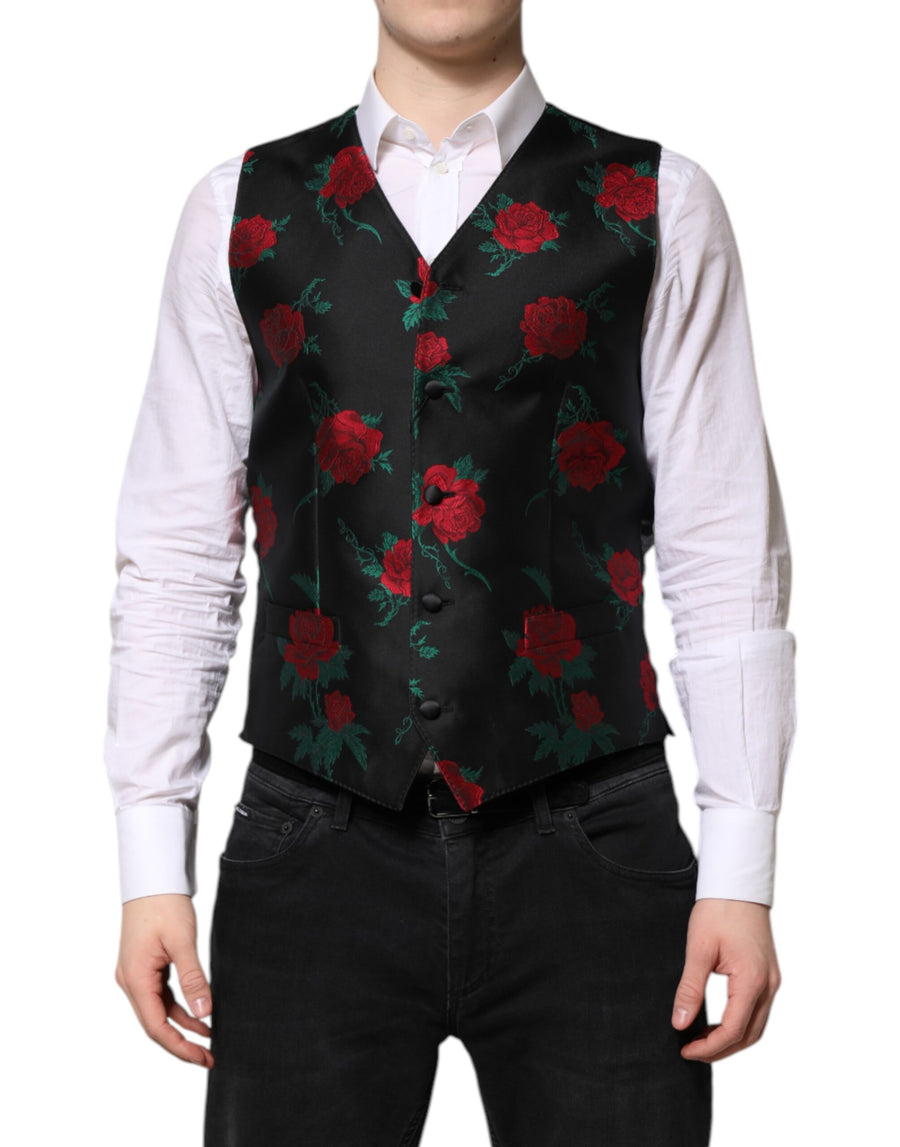 Dolce & Gabbana 79% Polyester vest in black