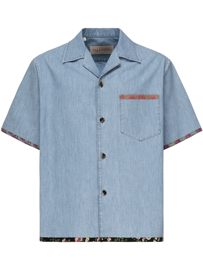 Valentino Garavani Shirts Blue Cotton