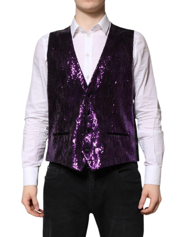 Dolce & Gabbana 70% Nylon vest in purple
