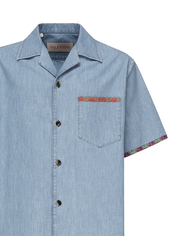 Valentino Garavani Shirts Blue Cotton